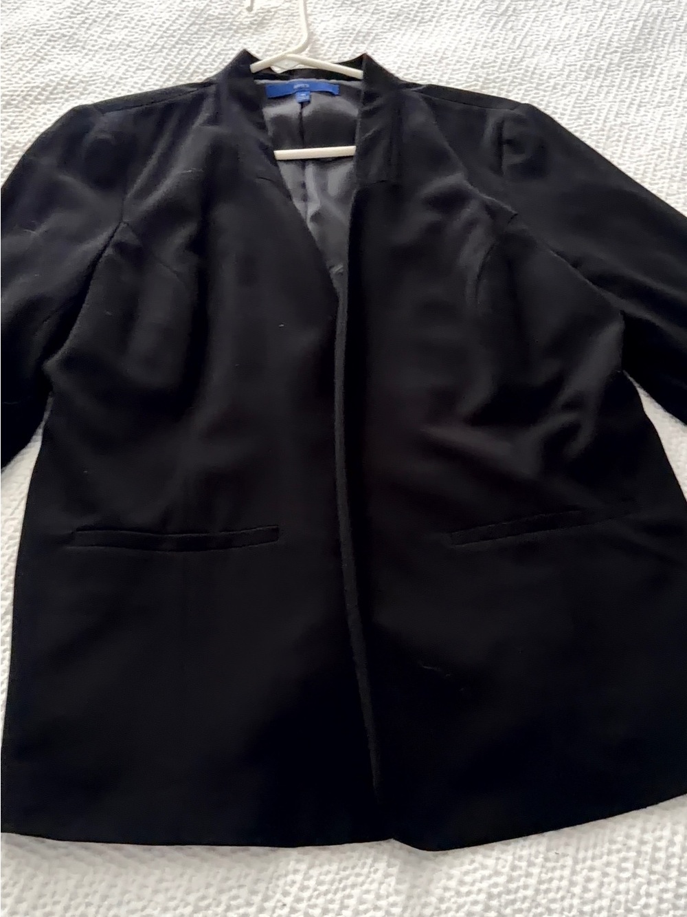 Apt. 9 Black Open-Front Blazer